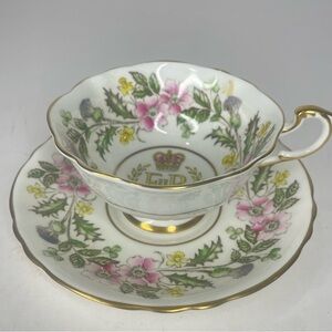 Vintage Paragon Queen Elizabeth 1953 Coronation Commemorative Cup & Saucer
